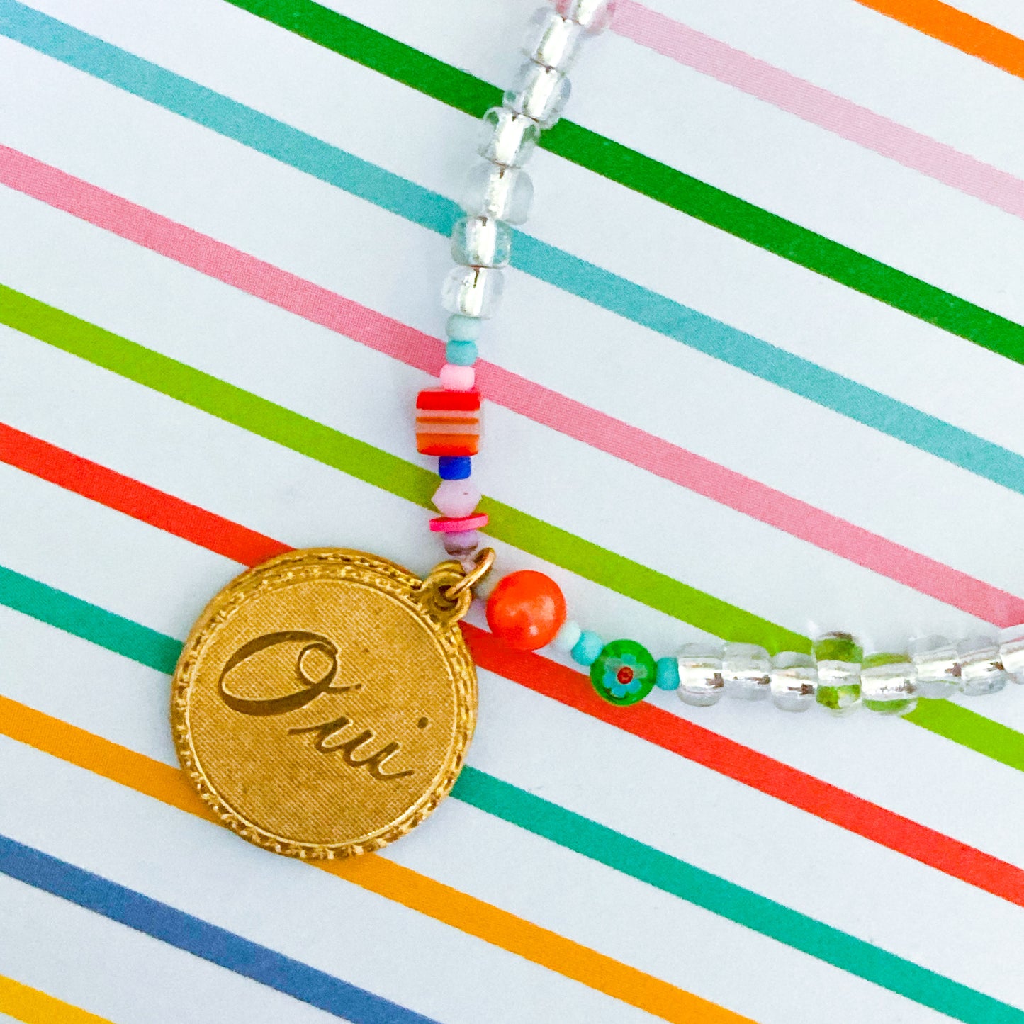 Nice Necklace in Glass