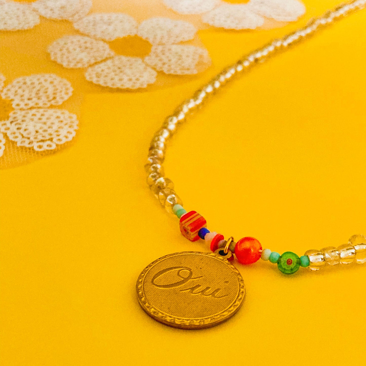 Nice Necklace in Glass