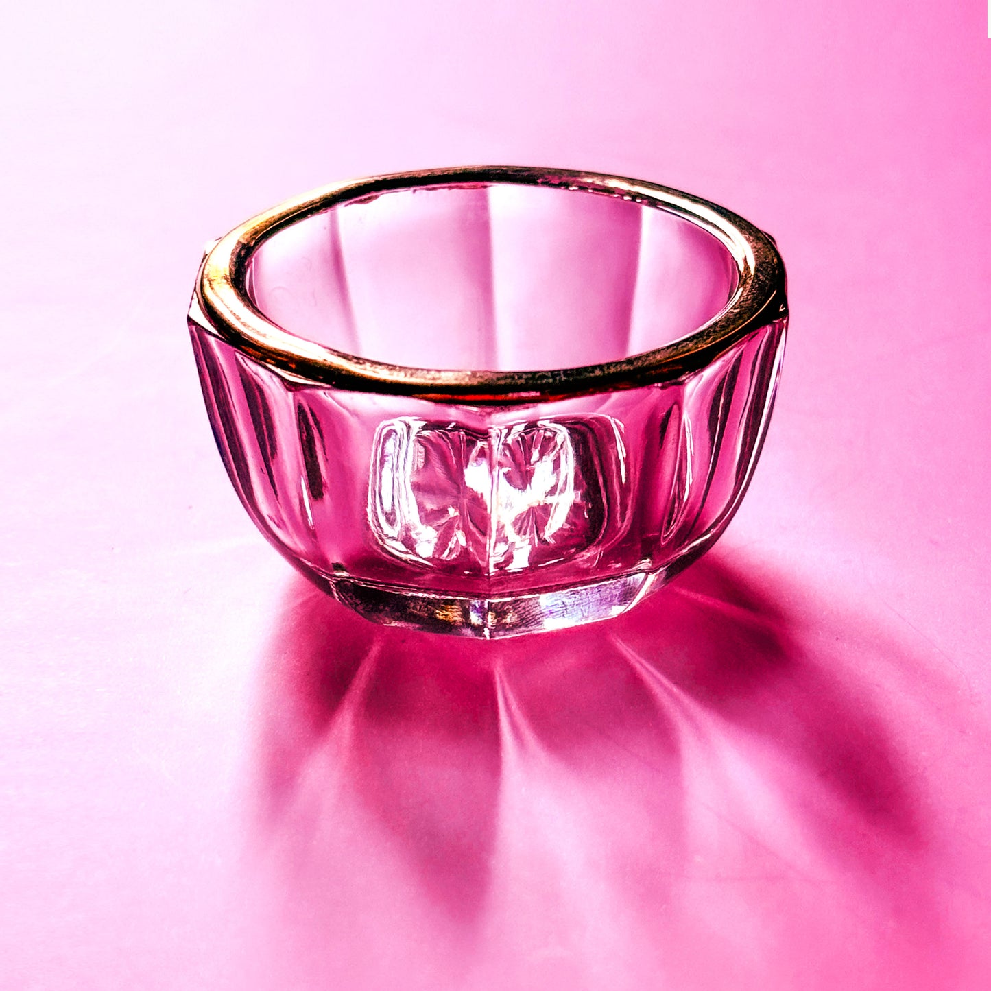 Vintage Mini Round Glass Ashtray