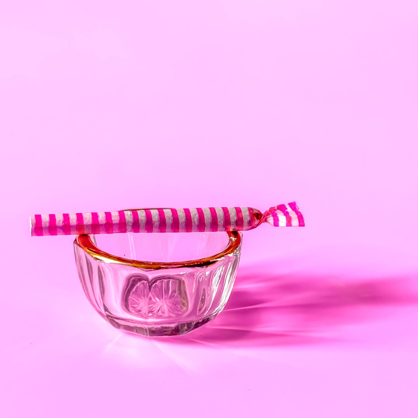 Vintage Mini Round Glass Ashtray