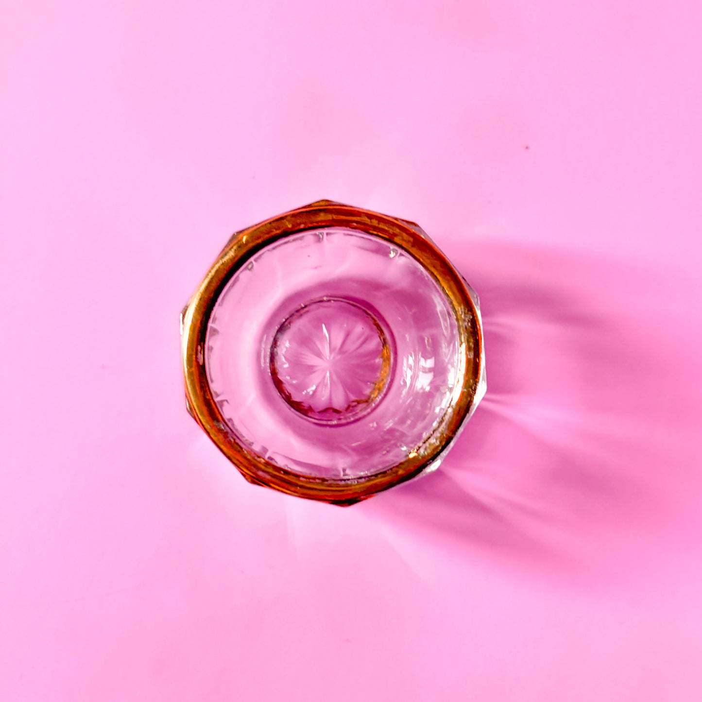Vintage Mini Round Glass Ashtray
