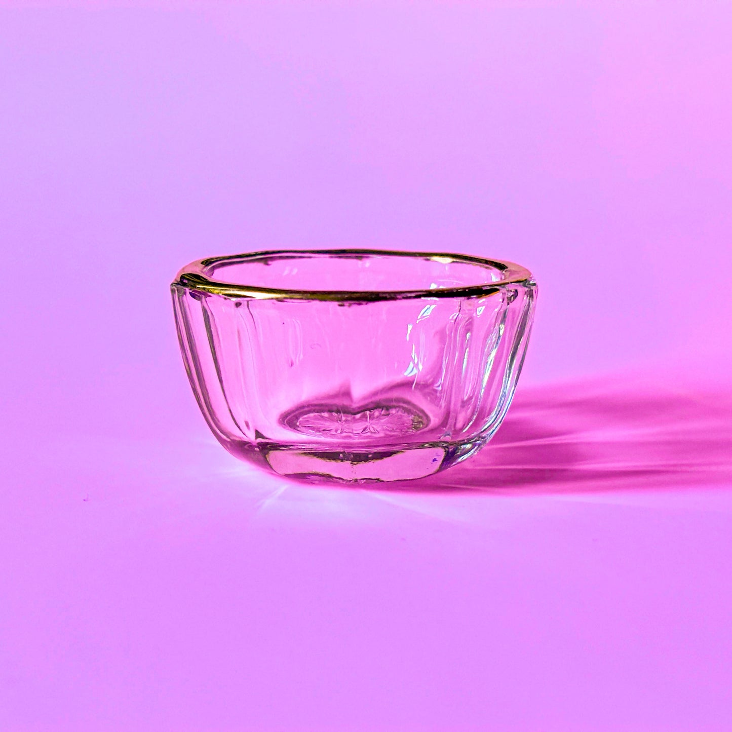Vintage Mini Round Glass Ashtray