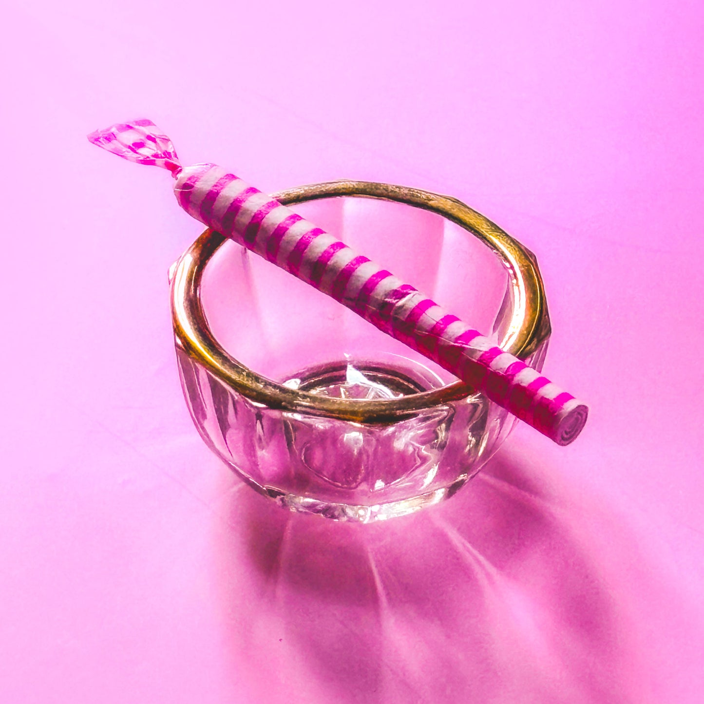 Vintage Mini Round Glass Ashtray