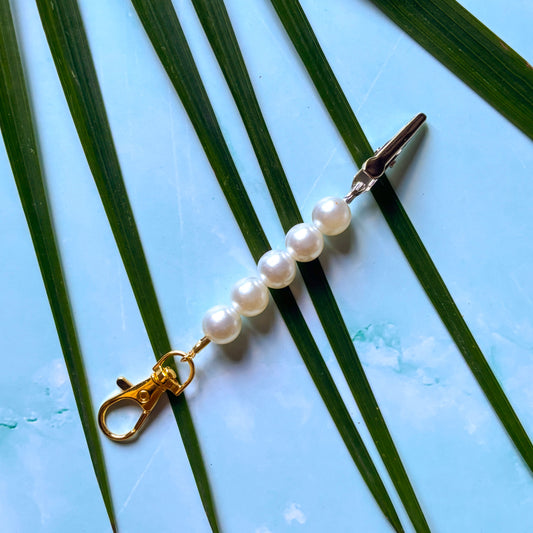 The Major Pearl J Clip Bag Charm