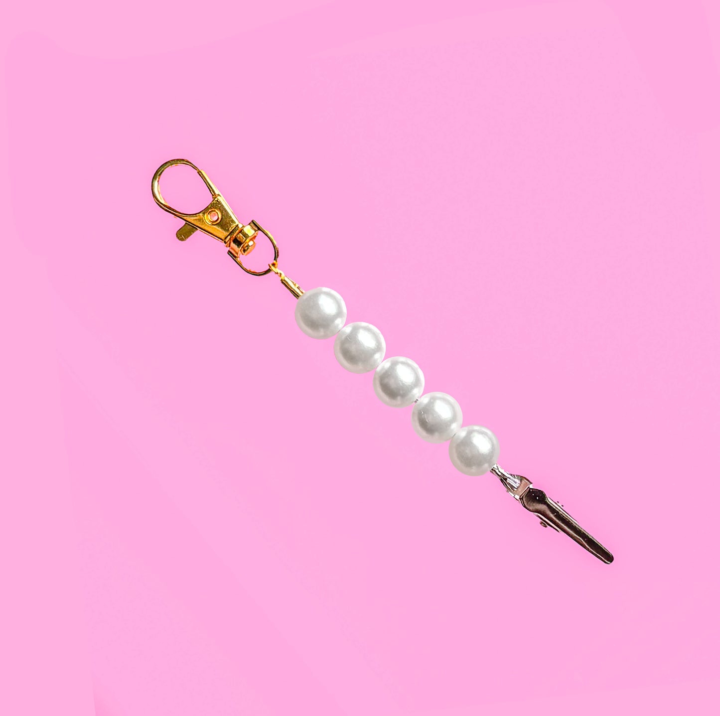 The Major Pearl J Clip Bag Charm