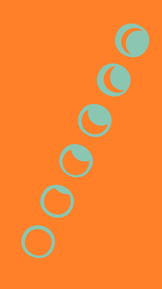 Wallpaper: Moon Phase Orange