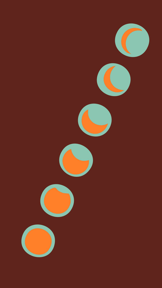 Wallpaper: Moon Phase Brown