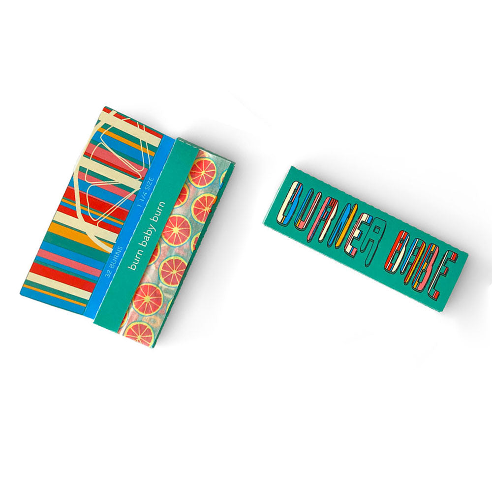 The Citrus Papers, set of 10: Grapefruit fruit printed rolling papers. These designer rolling papers are girly, pretty, vegan, cute, cool, standard size, high quality, even burn, natural dyes, best tasting, slow burn.