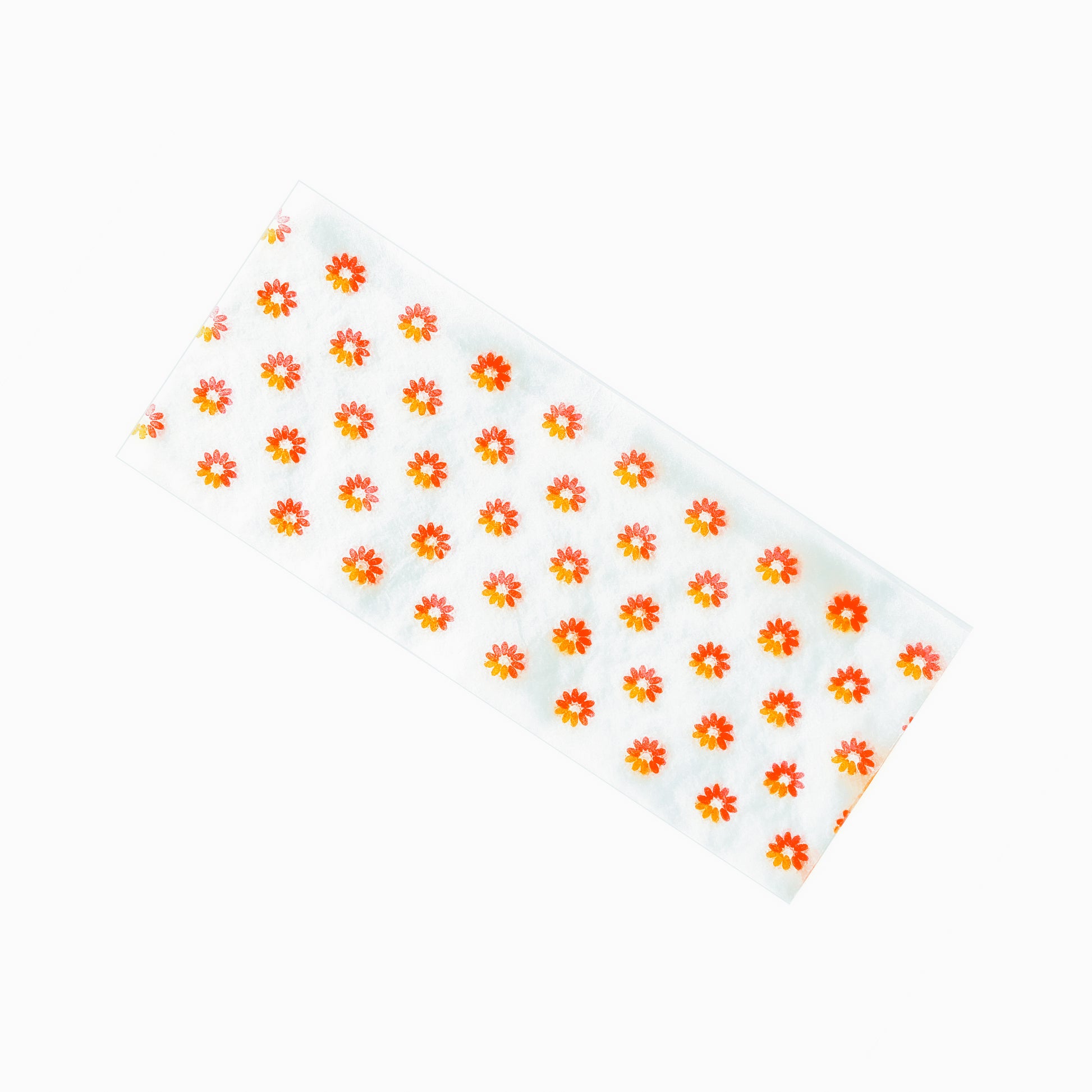 The Big Fleurt Papers, set of 10: Major Babe size pink and orange floral rolling papers. These designer papers are girly, pretty, vegan, cute, cool, king size, high quality, even burn, natural dyes, best tasting, slow burn.