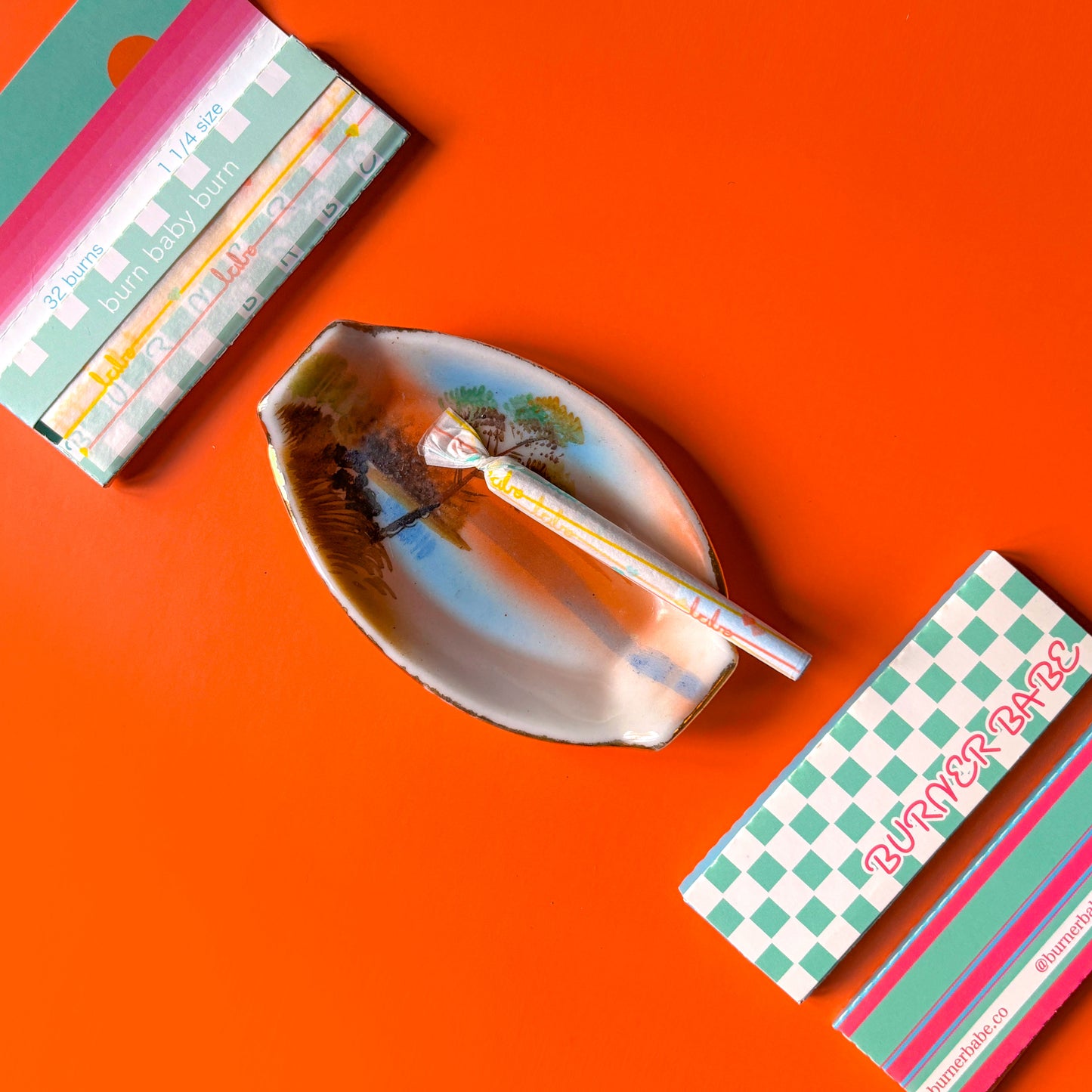 Vintage Sunset Mini Ashtray