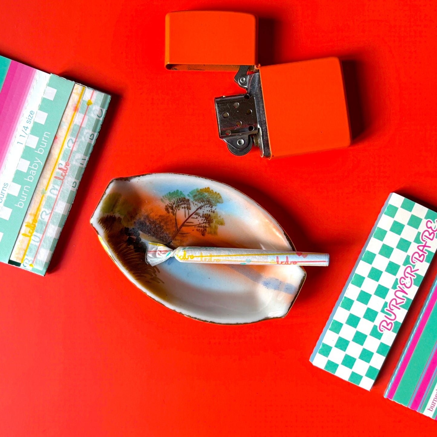 Vintage Sunset Mini Ashtray