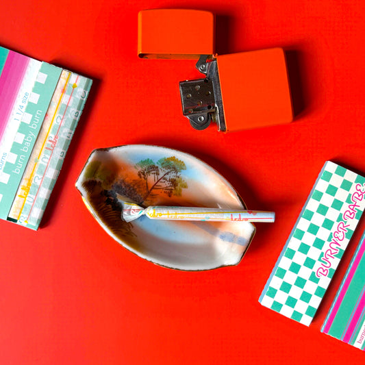 Vintage Sunset Mini Ashtray