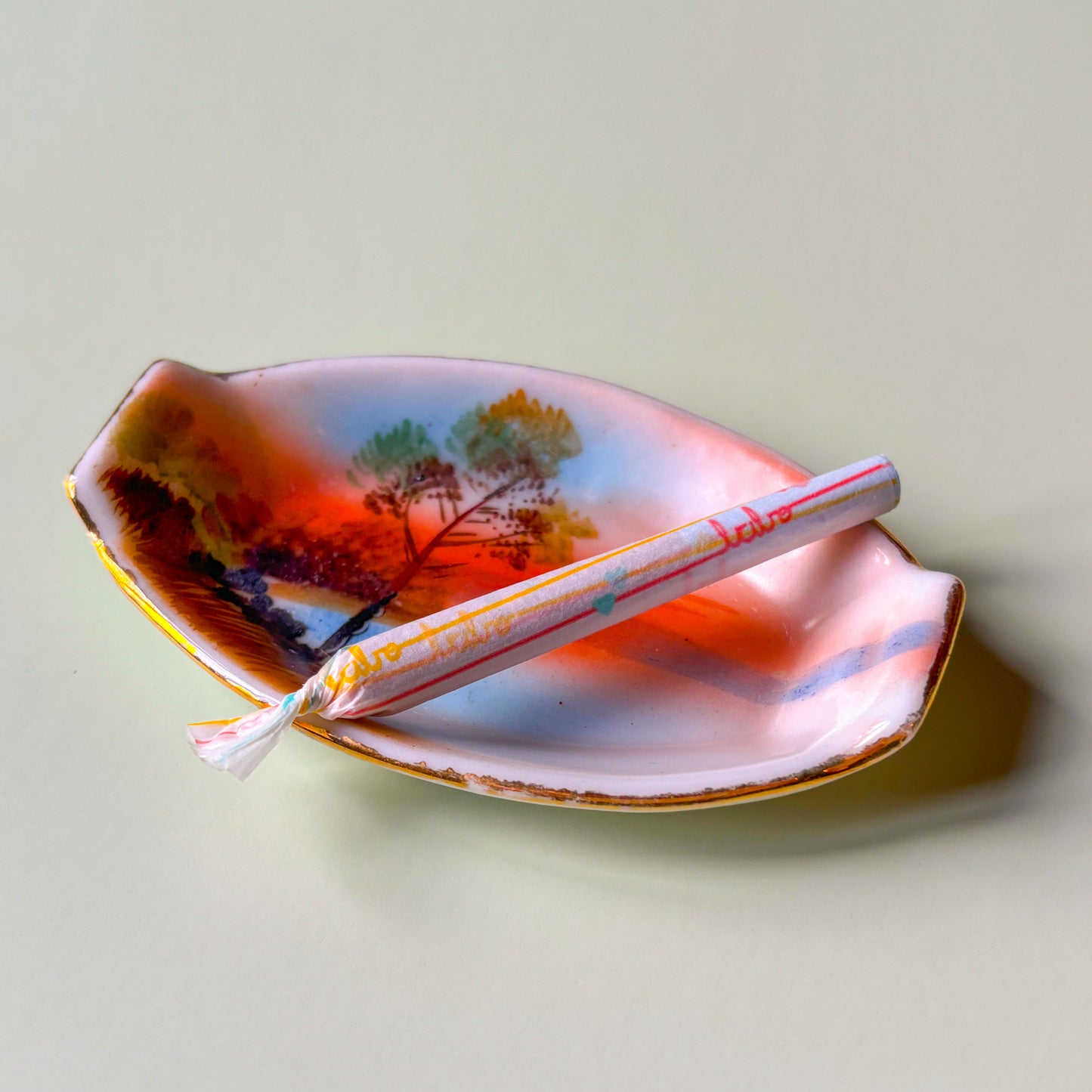 Vintage Sunset Mini Ashtray