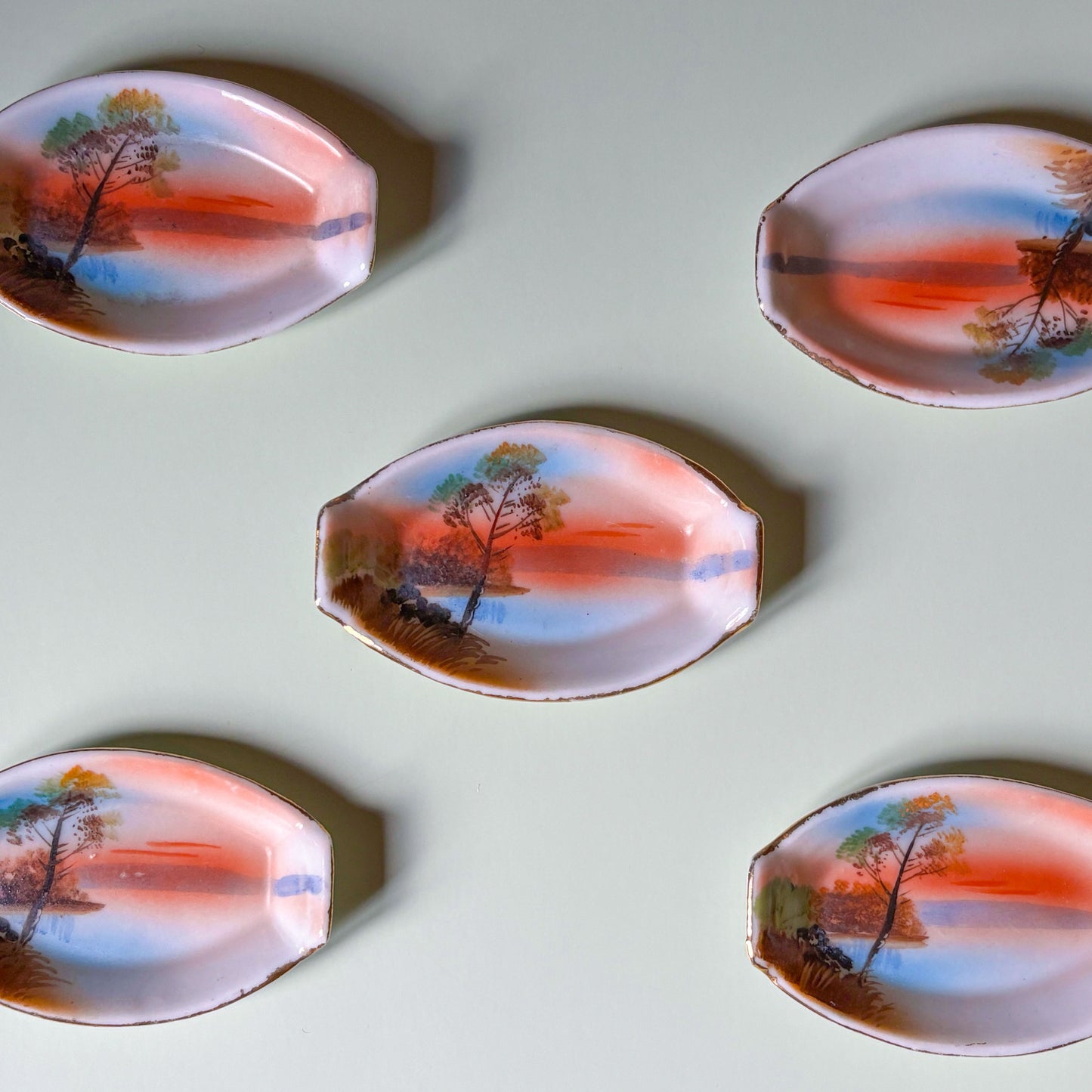 Vintage Sunset Mini Ashtray