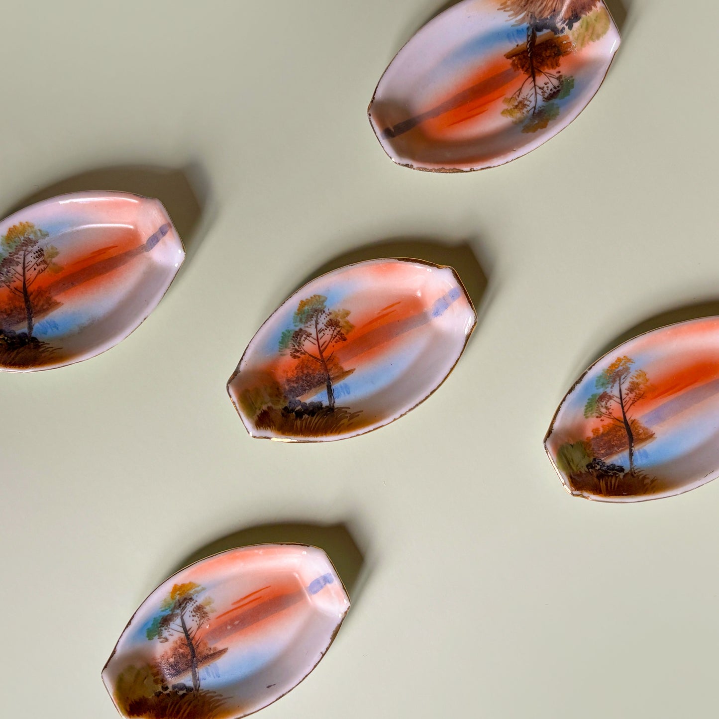 Vintage Sunset Mini Ashtray