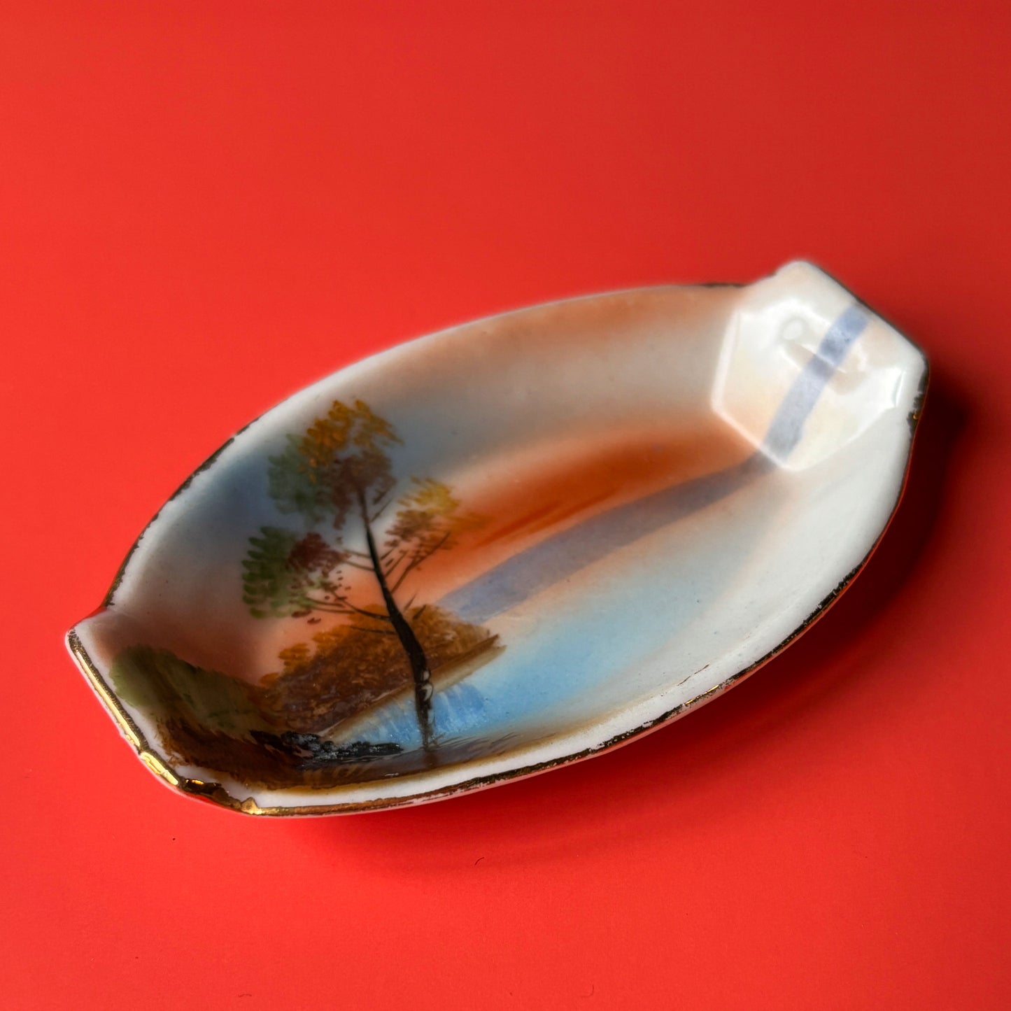 Vintage Sunset Mini Ashtray