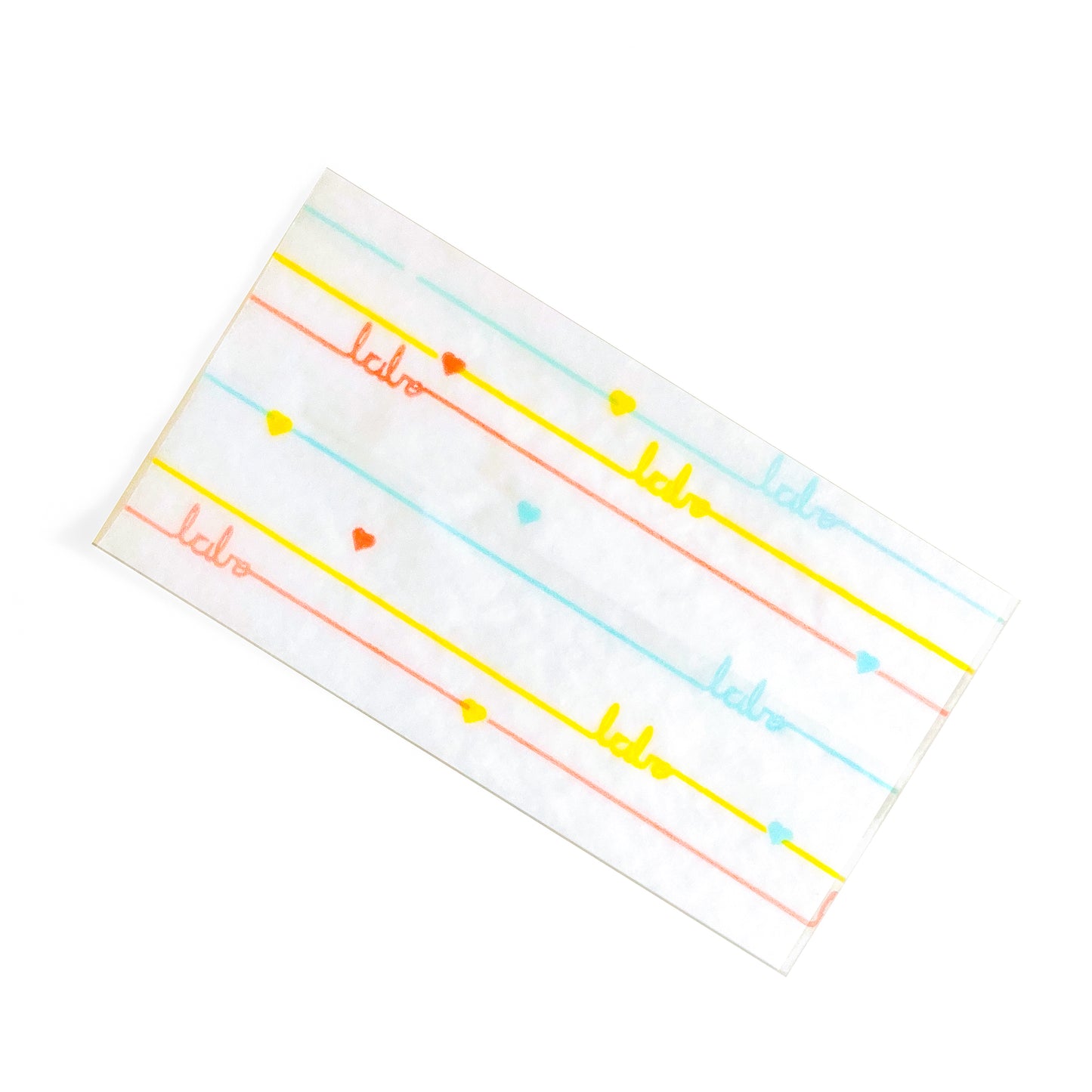 The Postscript Papers, set of 10: "babe" and heart adorned rolling papers. These designer rolling papers are girly, pretty, vegan, cute, cool, standard size, high quality, even burn, natural dyes, best tasting, slow burn.