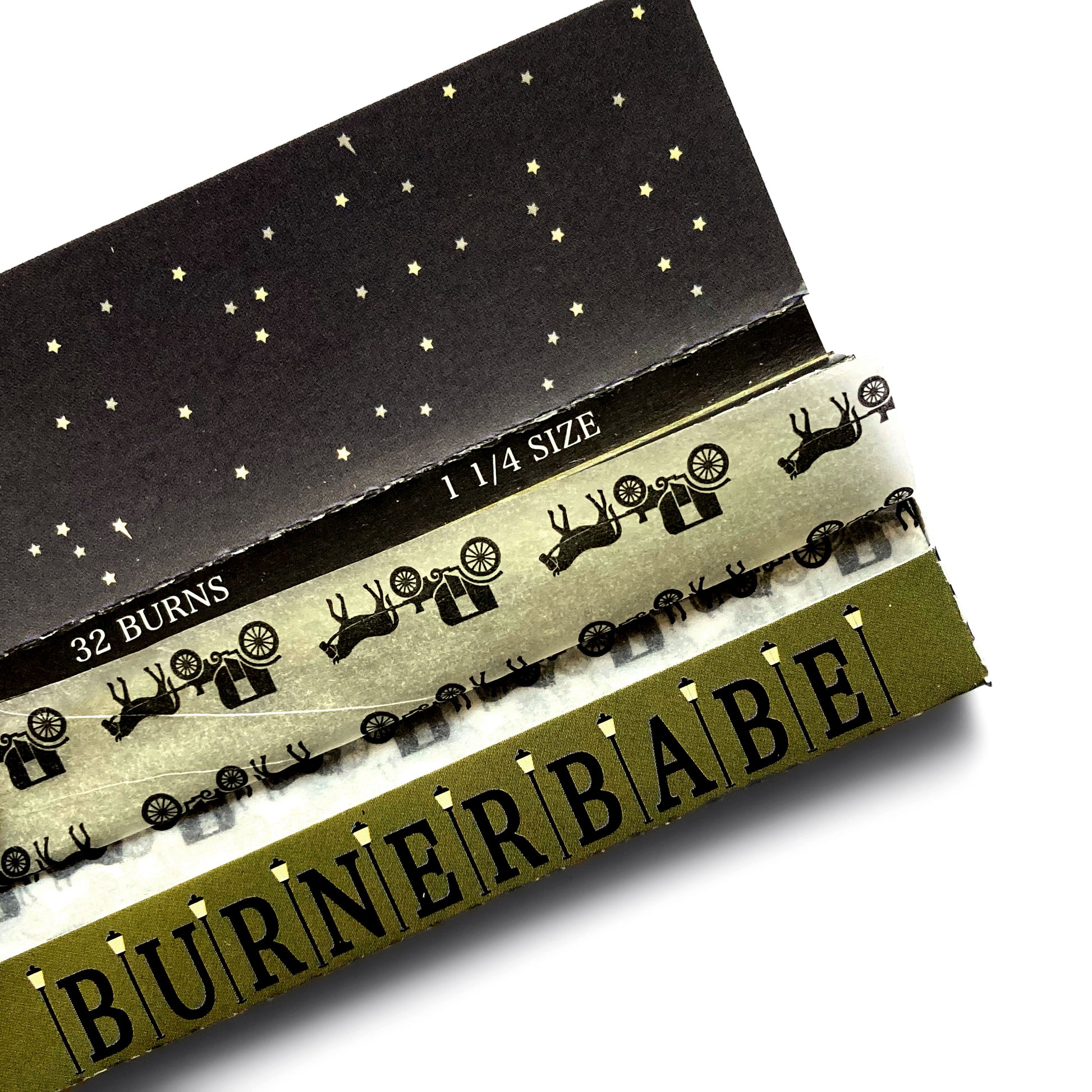The Carriage Papers: horse and carriage printed rolling papers. These designer papers are girly, pretty, vegan, cute, cool, standard size, high quality, even burn, natural dyes, best tasting, slow burn.
