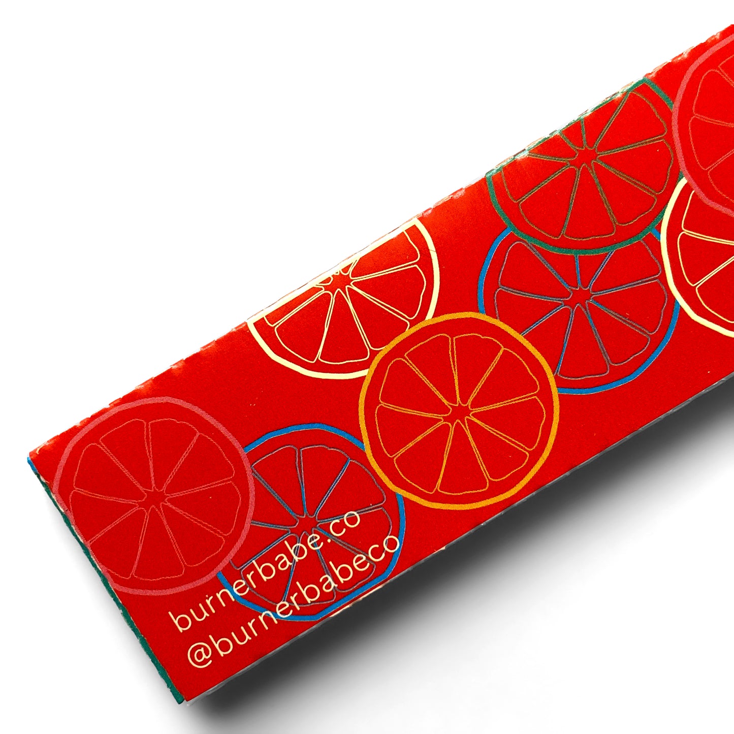 The Citrus Papers: Grapefruit fruit printed rolling papers. These designer rolling papers are girly, pretty, vegan, cute, cool, standard size, high quality, even burn, natural dyes, best tasting, slow burn.
