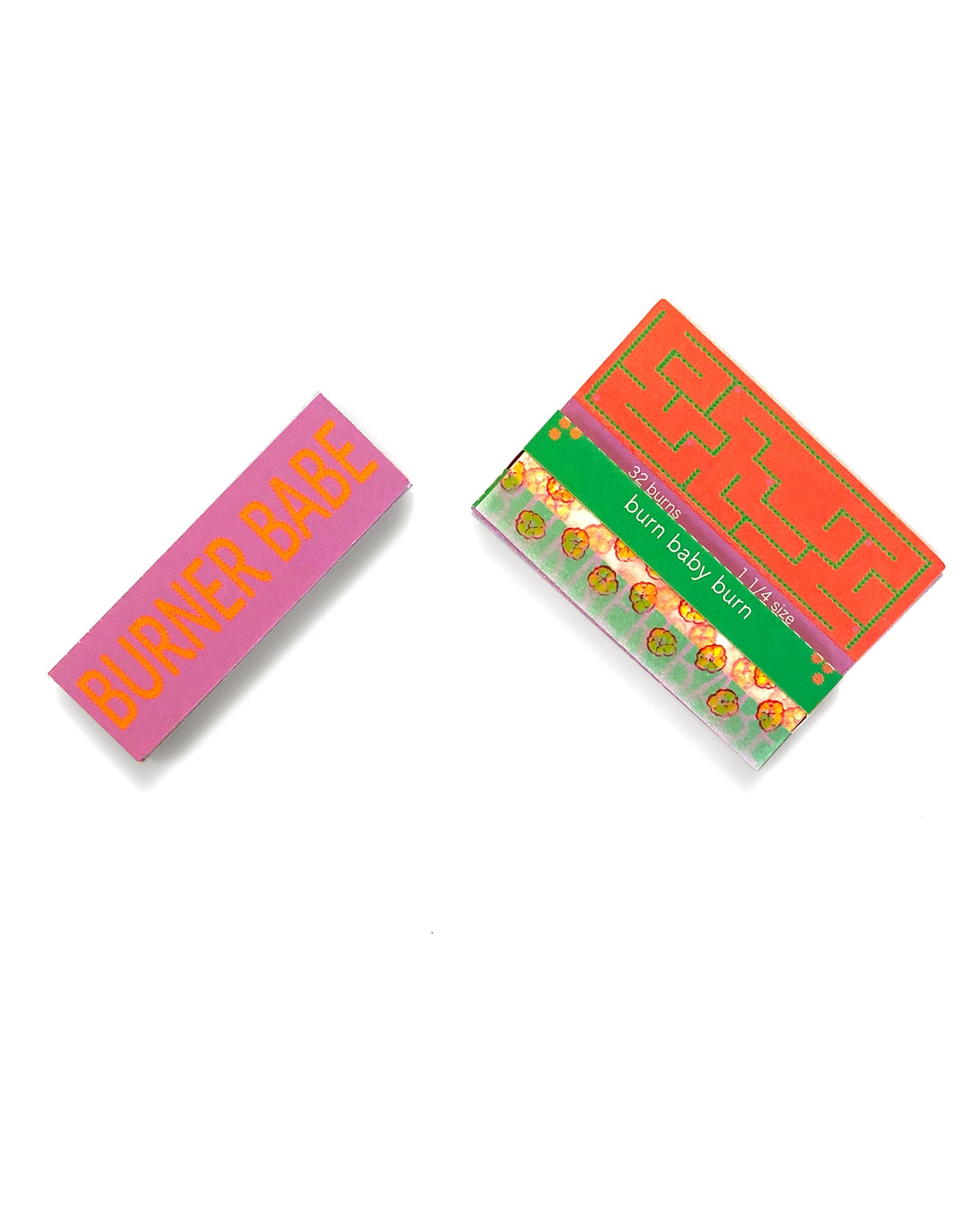 The Poppy Papers, set of 10: yellow poppy printed papers. These designer rolling papers are girly, pretty, vegan, cute, cool, standard size, high quality, even burn, natural dyes, best tasting, slow burn.
