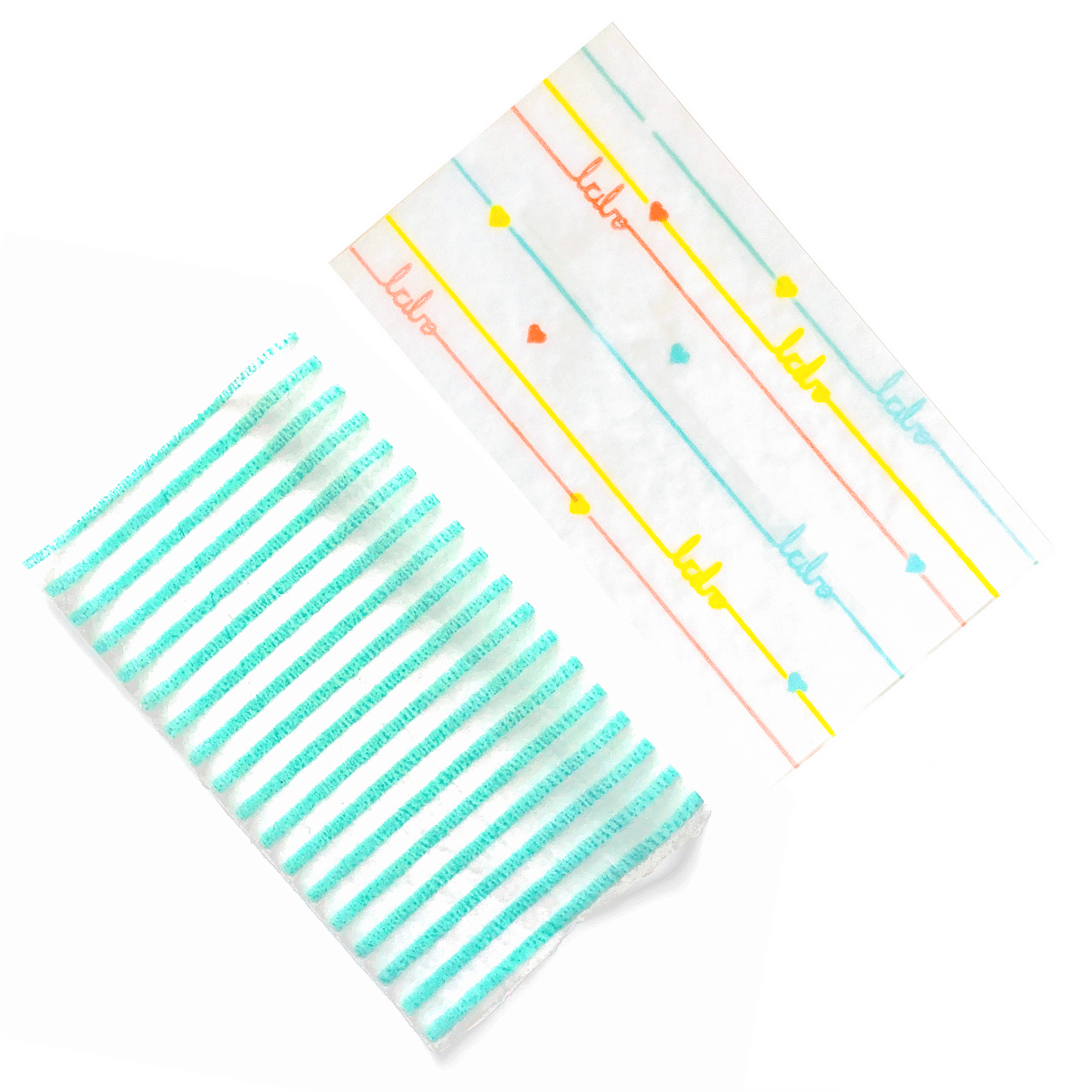 Set of three geometric papers. These designer rolling papers are girly, pretty, vegan, cute, cool, standard size, high quality, even burn, natural dyes, best tasting, slow burn.